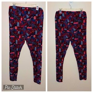 Lularoe TC2 leggings American flag design